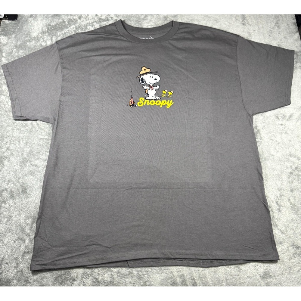 Peanuts Hybrid Snoopy Ready For Adventure Graphic T-Shirt Charcoal XXL 2PNT3130